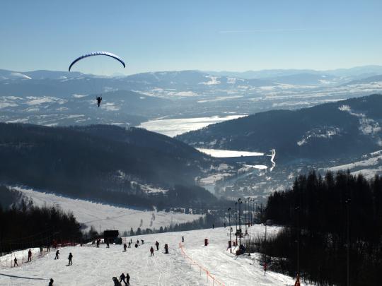 Paragliding na Górze Żar